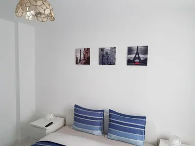 Ein Bett oder Betten in einem Zimmer der Unterkunft Riverside Ski Apartment
