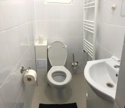 Ein Badezimmer in der Unterkunft Riverside Ski Apartment