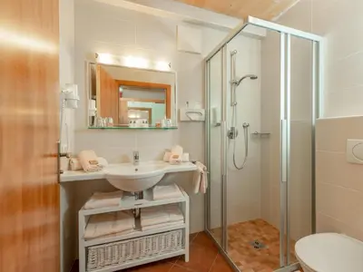 Ein Badezimmer in der Unterkunft Familienhotel Unterreith