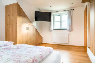 Ein Bett oder Betten in einem Zimmer der Unterkunft Biohof Untergrabenbauer