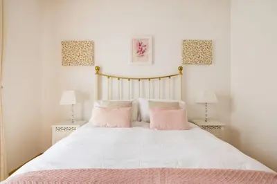 Ein Bett oder Betten in einem Zimmer der Unterkunft Pfamhaus Luxury Apartments