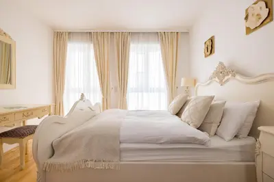 Ein Bett oder Betten in einem Zimmer der Unterkunft Pfamhaus Luxury Apartments