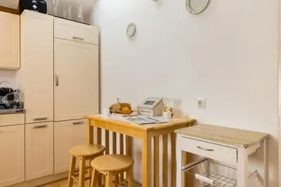 Küche/Küchenzeile in der Unterkunft Pfamhaus Luxury Apartments