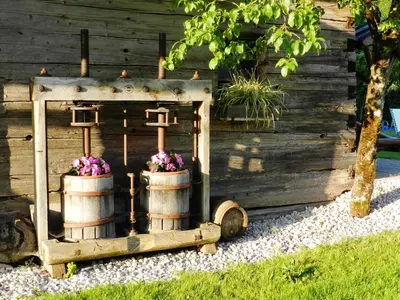 Ein Garten an der Unterkunft Baby- und Kinderbauernhof Riegler