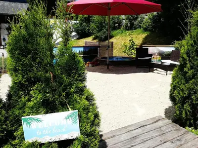 Ein Garten an der Unterkunft Landhaus Seebacher