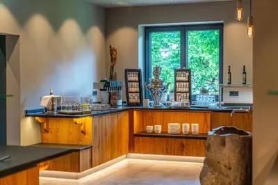 Küche/Küchenzeile in der Unterkunft Stadtvilla Schladming Boutiquehotel