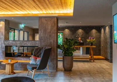 Ein Sitzbereich in der Unterkunft Stadtvilla Schladming Boutiquehotel