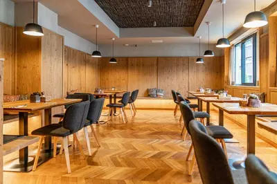 Ein Sitzbereich in der Unterkunft Stadtvilla Schladming Boutiquehotel
