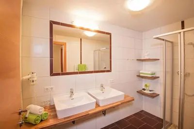 Ein Badezimmer in der Unterkunft Hinteregghof