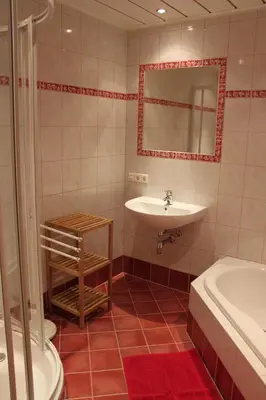 Ein Badezimmer in der Unterkunft Untersteinhof