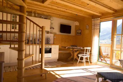 Küche/Küchenzeile in der Unterkunft Haus Paradies am See