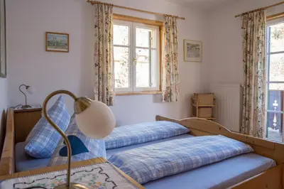 Ein Bett oder Betten in einem Zimmer der Unterkunft Haus Paradies am See