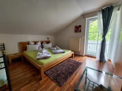 Ein Bett oder Betten in einem Zimmer der Unterkunft Haus Emily