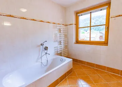 Ein Badezimmer in der Unterkunft Gästehaus Hartweger