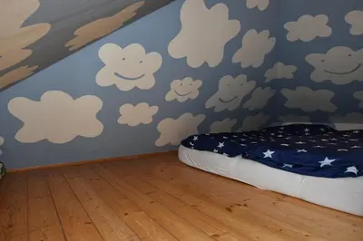 Ein Bett oder Betten in einem Zimmer der Unterkunft Haus Verdi