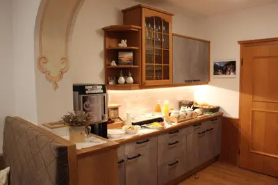 Küche/Küchenzeile in der Unterkunft Haus Anni