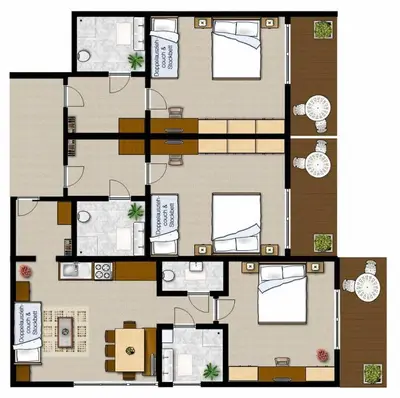Grundriss der Unterkunft Alpenresidenz Hotel Gell