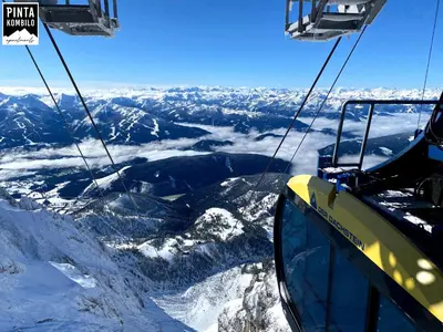 Ein allgemeiner Bergblick oder ein Berglick von der Ferienwohnung aus