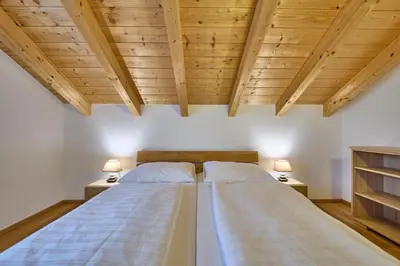 Ein Bett oder Betten in einem Zimmer der Unterkunft Ferienwohnung Paula