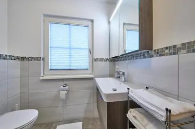 Ein Badezimmer in der Unterkunft Ferienwohnung Paula