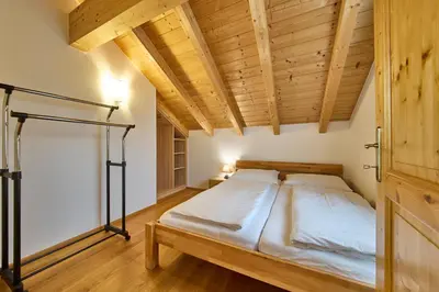 Ein Bett oder Betten in einem Zimmer der Unterkunft Ferienwohnung Paula