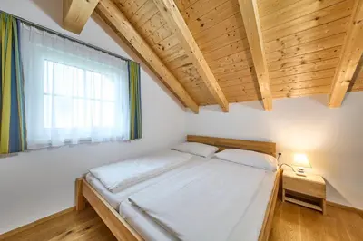Ein Bett oder Betten in einem Zimmer der Unterkunft Ferienwohnung Lisa