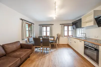 Küche/Küchenzeile in der Unterkunft Ferienhaus zur Hackenschmiede