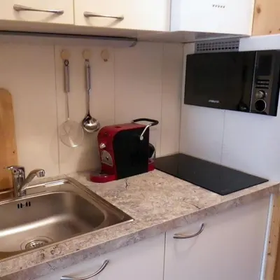 Küche/Küchenzeile in der Unterkunft Ferienwohnung Klein&Fein