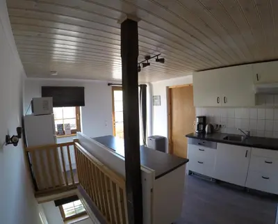 Küche/Küchenzeile in der Unterkunft Haus Pistenblick