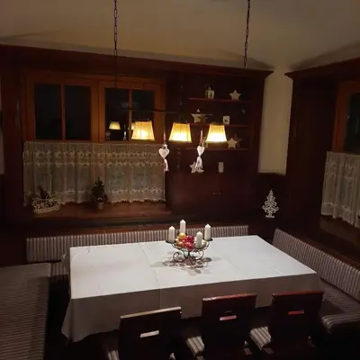 Ein Sitzbereich in der Unterkunft Hotel die Traube