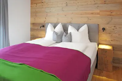 Ein Bett oder Betten in einem Zimmer der Unterkunft Appartementhaus Reiter Village Room