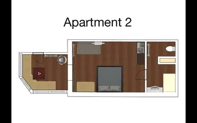 Grundriss der Unterkunft Echt Heimat Apartments