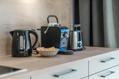 Kaffee-/Teezubehör in der Unterkunft Deluxe Appartement Berglust