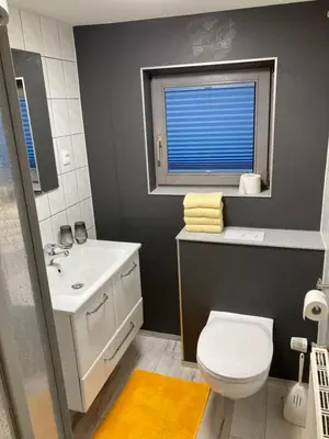 Ein Badezimmer in der Unterkunft Seebachhaus