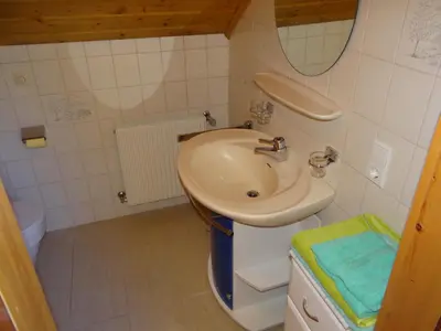 Ein Badezimmer in der Unterkunft Haus Edelweiss