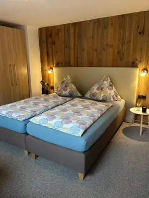 Ein Bett oder Betten in einem Zimmer der Unterkunft Ferienhaus Sonnberg