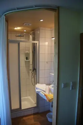 Ein Badezimmer in der Unterkunft Sattelberg