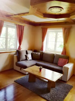 Ein Sitzbereich in der Unterkunft Apartment Vorderstoder