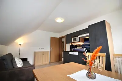 Küche/Küchenzeile in der Unterkunft Apartments Luidold