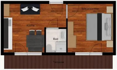 Grundriss der Unterkunft Apartments Luidold