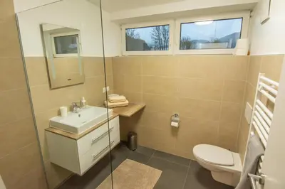 Ein Badezimmer in der Unterkunft vista monte