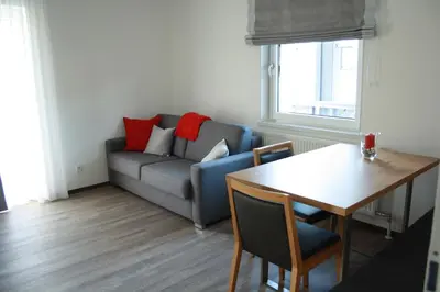 Ein Sitzbereich in der Unterkunft Appartement Pürstinger