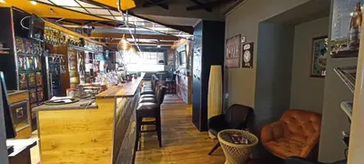 Ein Sitzbereich in der Unterkunft Gasthof Eckberg