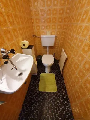 Ein Badezimmer in der Unterkunft Haus Schattau