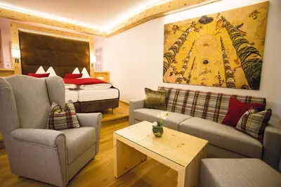 Ein Sitzbereich in der Unterkunft Hotel Gambswirt
