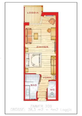 Grundriss der Unterkunft Hotel Gambswirt