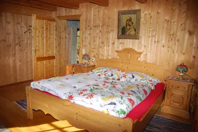 Ein Bett oder Betten in einem Zimmer der Unterkunft Bauernhof Hatzlhof