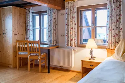 Ein Bett oder Betten in einem Zimmer der Unterkunft Kolping-Ferienhaus