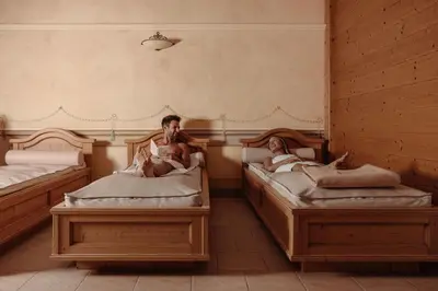 Ein Bett oder Betten in einem Zimmer der Unterkunft Resl Resort