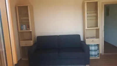 Ein Sitzbereich in der Unterkunft Ferienwohnung Greim